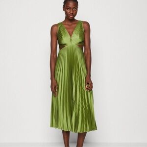 Abercrombie & Fitch Olive Midi Dress
